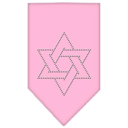 UNCONDITIONAL LOVE Star Of David Rhinestone Bandana Light Pink Small UN788109